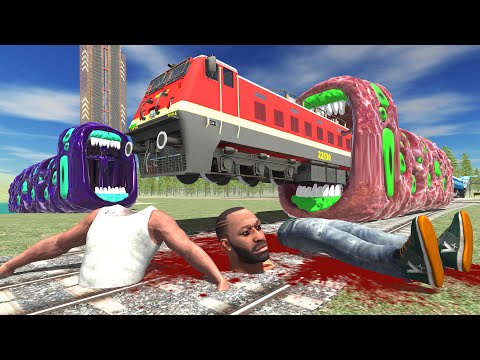 Franklin VS Train Eater In Indian Bikes Driving 3D