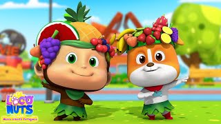 Aprenda as Frutas com Loco Nuts | Canção Educativa para Crianças