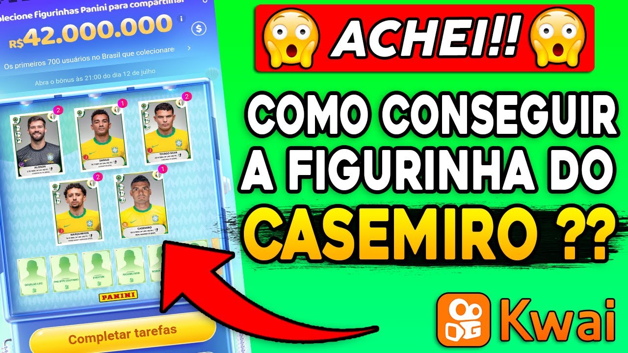 Quanto ganha se achar a figurinha do Casemiro?