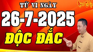 Tu Vi Hang Ngay 26/7/2025 NGÀY MAI CỰC ĐỎ. 6 Con Giáp Tiền Rơi Trúng Đầu Giàu Ngay Tức Khắc
