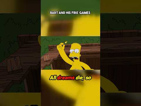Bart and his fire games #simpsons
