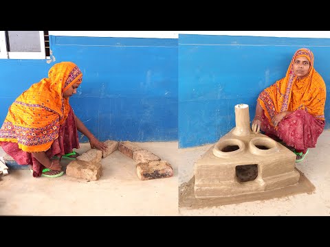 How to make two face clay oven | সহজ পদ্ধতিতে মাটি দিয়ে দুহারী চুলা তৈরি করা শিখুন