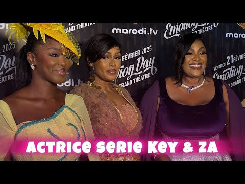 Les acteurs et actrices de la serie Key & za à l’émotion day de marodi