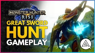 Video: New Monster Hunter Rise Gameplay Shows Off A Great Sword Hunt