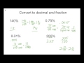 Converting Percents Beyond 100% and Below 1%
