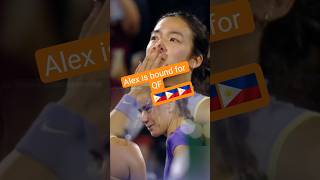 Alex Eala winning moment vs Cirstea!!! #trending #shorts #wta #philippines #tennis #alexeala