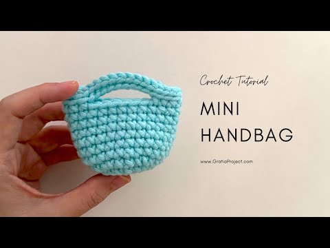 Crochet Mini Handbag Tutorial | Step-by-step Crochet Along