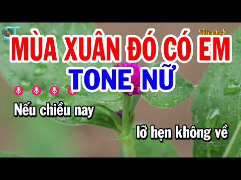 Karaoke Mùa Xuân Đó Có Em Tone Nữ ( Am ) Nhạc Sống Mới || Karaoke Tuấn Kiệt