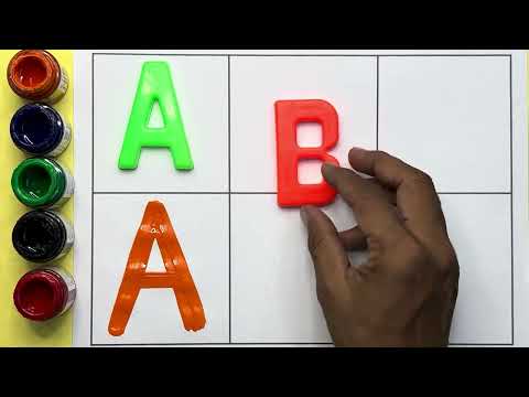 A to Z kids learn, A for apple B for ball, ABCD, Alphabets, kids rhymes, English Varnmala