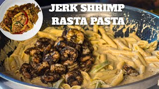 CHAZ'S CUISINES || JERK SHRIMP RASTA PASTA RECIPE | HOW TO MAKE PASTA | RASTA PASTA