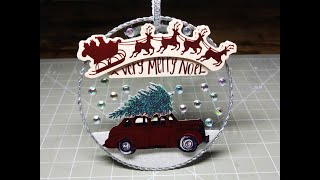 DIY~Super Easy & Lovely, Clear Acrylic Ornament!