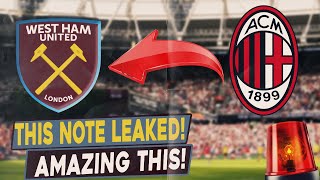 GET OUT NOW! TOOK EVERYONE BY SURPRISE! OH MY! WEST HAM NEWS