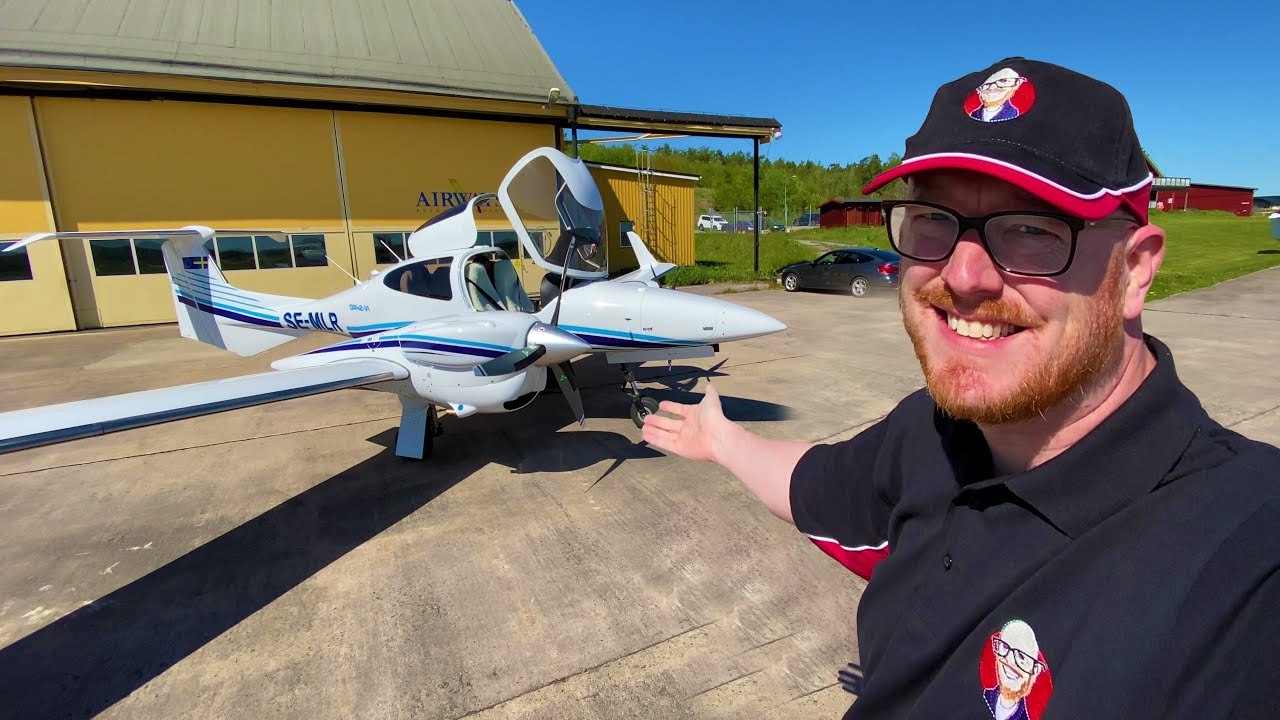 Flying a Plane across Sweden! Diamond DA-42