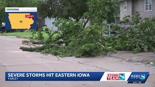 YouTube video thumbnail: Eastern Iowa Storms Bring Strong Winds, Downed Trees, and Power Outages