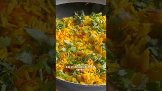 One pan fridge raid VEG PULAO! Healthy meal in 15 mins! #shorts #recipe