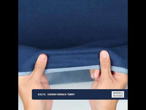 DENIM FRENCH TERRY INDIGO BLUE (youtube video preview)