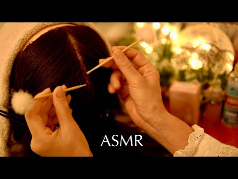 Next-Level Scalp Massage ASMR with Mimikaki Sticks💜Tingles Guaranteed💜 No Talking