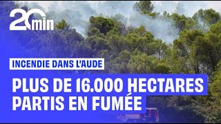 Incendie dans l'Aude : les pompiers toujours sur le qui-vive face à un feu d'une ampleur inédite