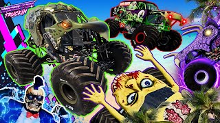 Monster Jam INSANE Racing, Freestyle and High Speed Jumps #94 | BeamNG Drive | Grave Digger