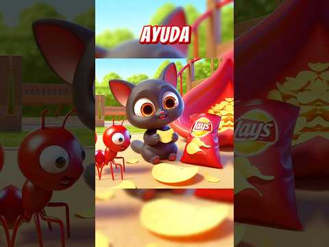 053 ๐ Gatito engaรฑa a una pobre hormiga...!! ๐ #gatitos #pets #cat #cute