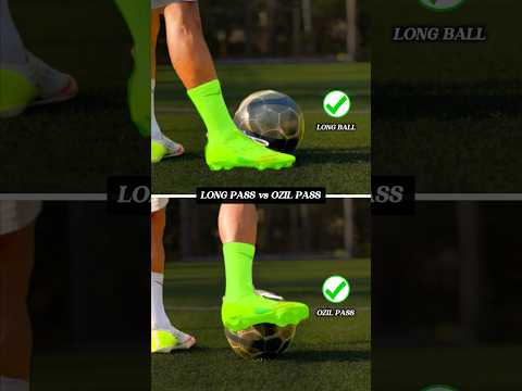 LONG PASS vs OZIL PASS TUTORIAL 🪄⚽️ #football #pass #soccer #tutorial #futbol #shorts