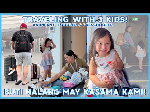 KUMUSTA ANG BIYAHE KASAMA ANG TATLONG ANAK?! GOING HOME! ❤️ | rhazevlogs