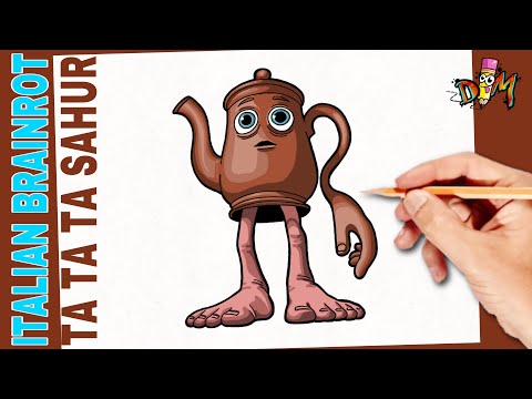 Como Dibujar a Ta Ta Ta Sahur - Italian Brainrot | paso a paso | how to draw italian brainrot