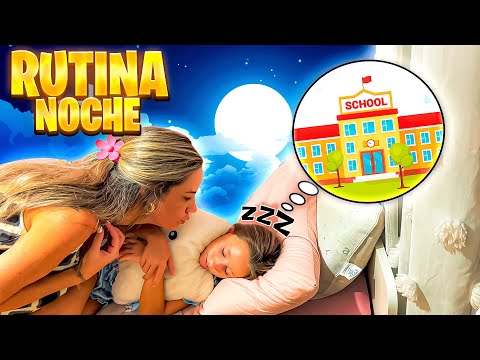 RUTINA DE NOCHE PARA EL PRIMER DÍA DE COLE MARTINA ESTÁ NERVIOSA! Doble Twins