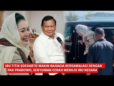 hari ini Ibu titik soeharto semakin bahagia bersama pak prabowo akan jadi ibu negara baru.