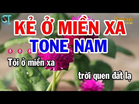 Karaoke Kẻ Ở Miền Xa Tone Nam ( Dm ) Nhạc Sống Mới | Karaoke Tuấn Kiệt