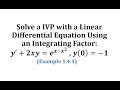 Differential Equations and Integrating Factors