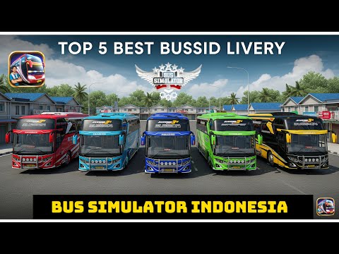 Top 5 Best Bussid Livery for bus simulator indonesia game || vip bus livery 2025