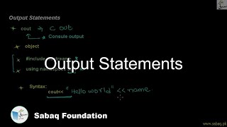 Output Statements