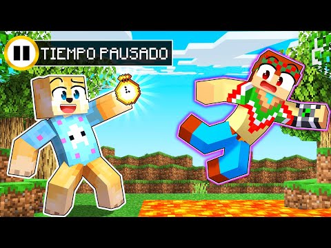 Paso Minecraft pero PODEMOS CONTROLAR el TIEMPO ⏰😂 con SILVIOGAMER