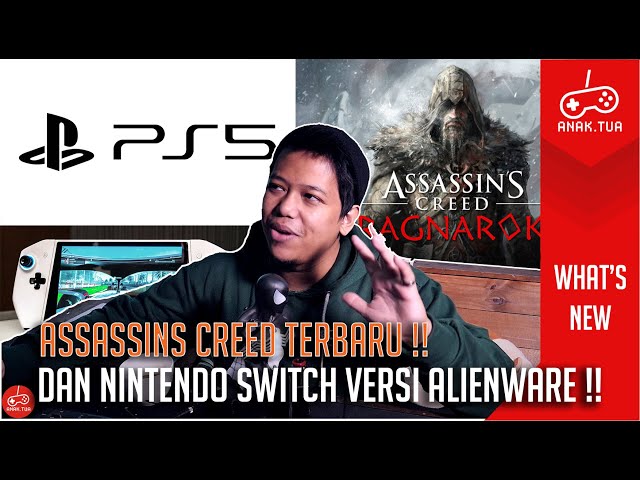 Logo Baru PS5 dan Assasins Creed RAGNAROK di WHAT'S NEW versinya si ANAKATUA