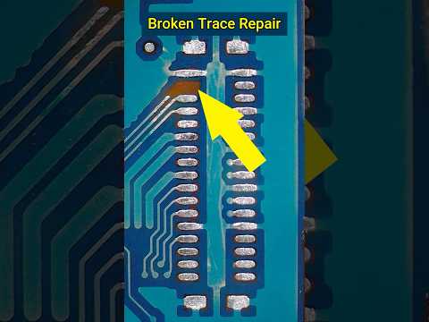 Broken Trace Repair #mobilerepair #technology