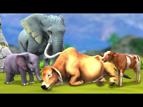 गर्भवती गाय का दुःख और हाथी Pregnant Cow & Elephant Story Gay Ki Dukh Kahani Moral Stories in Hindi