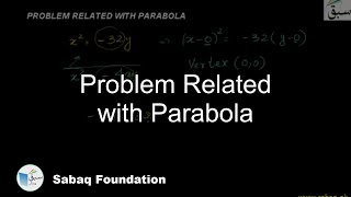 Problem Related with Parabola