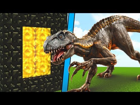 COMO IR A LA DIMENSION DE JURASSIC WORLD THE FALLEN KINGDOM EN MINECRAFT