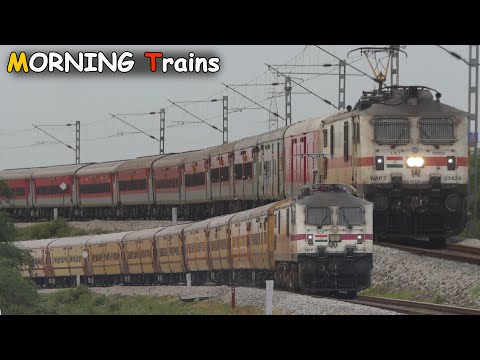 Sunny MORNINGS Trains | Single Line vs Double Line Trains | Indian Railways