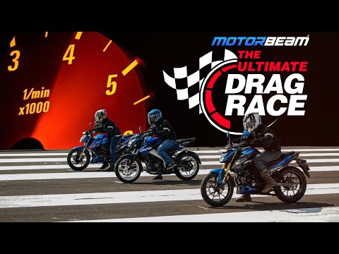 Pulsar NS200 vs Apache 200 vs Hornet 2.0 - The Ultimate Drag Race | MotorBeam