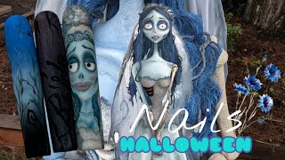 💙🩵🏰uñas del cadáver de la novia 👰‍♀️