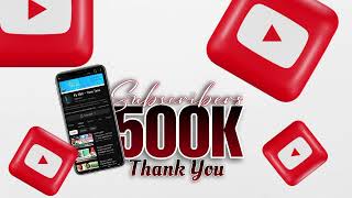 I am beyond excited deeply grateful to share this moment with you—we  reached 500,000 subscribers!