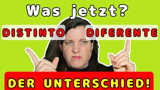 🤯 Distinto vs Diferente vs Diverso – Der Unterschied einfach erklärt | Spanisch lernen 🇪🇸