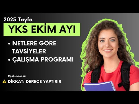 Netlerine Göre Ekim Ayı Tavsiyeleri / YKS 2025 Tayfa