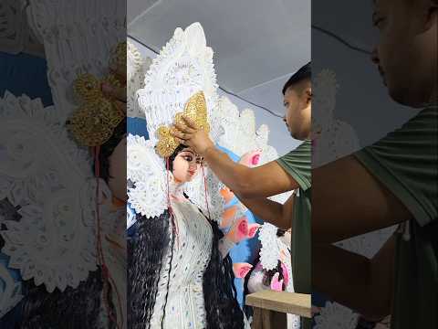 মা দুর্গাকে নিজে হাতে সাজালাম #durgapuja2025 #durgapuja