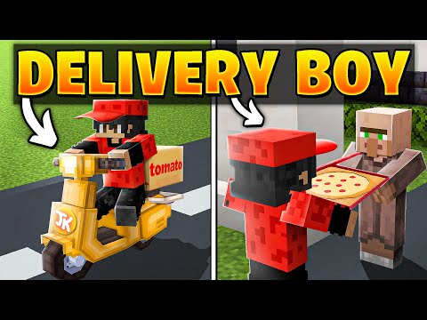 I BECAME A FOOD DELIVERY BOY IN MINECRAFT