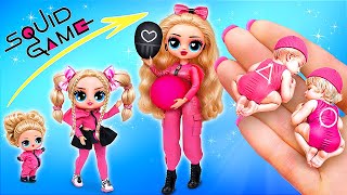 ¡Las Muñecas del Juego del Calamar se Convirtieron en Mamás! Manualidades para Muñecas LOL OMG