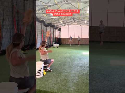 INSANE looking softball drill 🤔🤯 #shorts