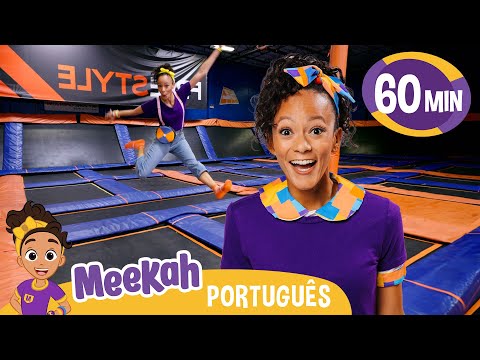 Meekah ela pula no trampolim! | 💜Olá Meekah!💜| Amigos do Blippi Brasil  | Videos Educativos